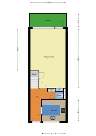 Floorplan - Dokter van Stratenweg 111, 4205 LB Gorinchem